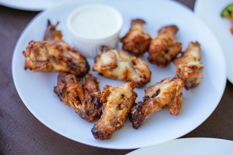 Via 313 crispy wings with dipping sauce